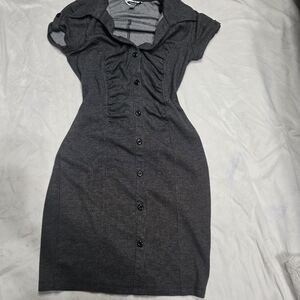 Vintage Intermission Dress Button Up With Ruching